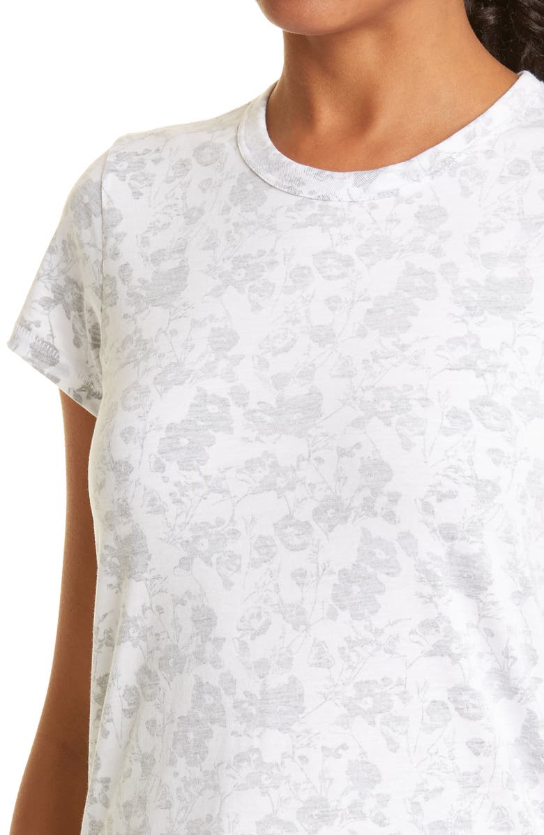 rag & bone Poppy Print Organic Cotton Top, Alternate, color, 