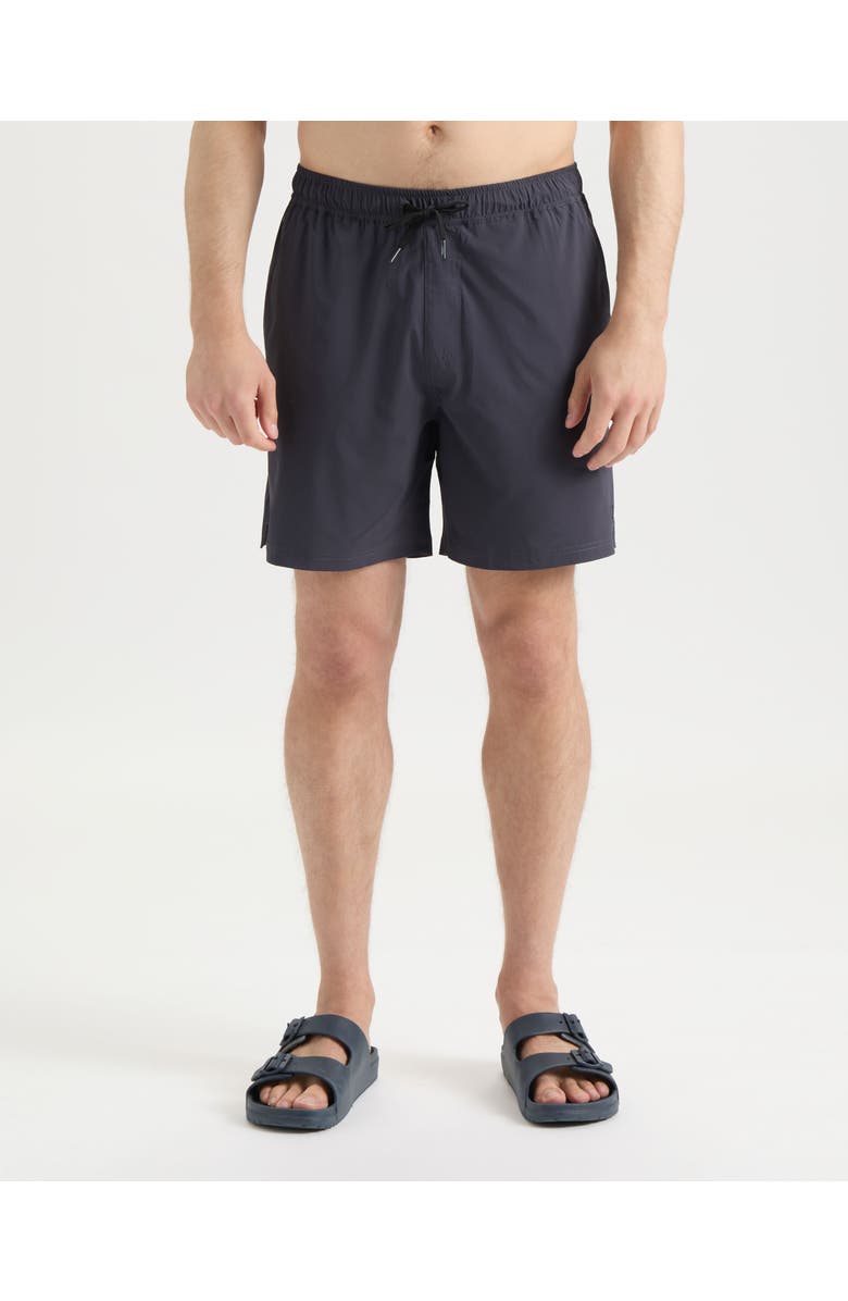 Salt Life Static Shorts, Main, color, Ebony