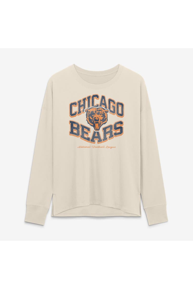 Women's Fanatics Cream Chicago Bears Heritage Legacy Long Sleeve T-Shirt, Main, color, Cream