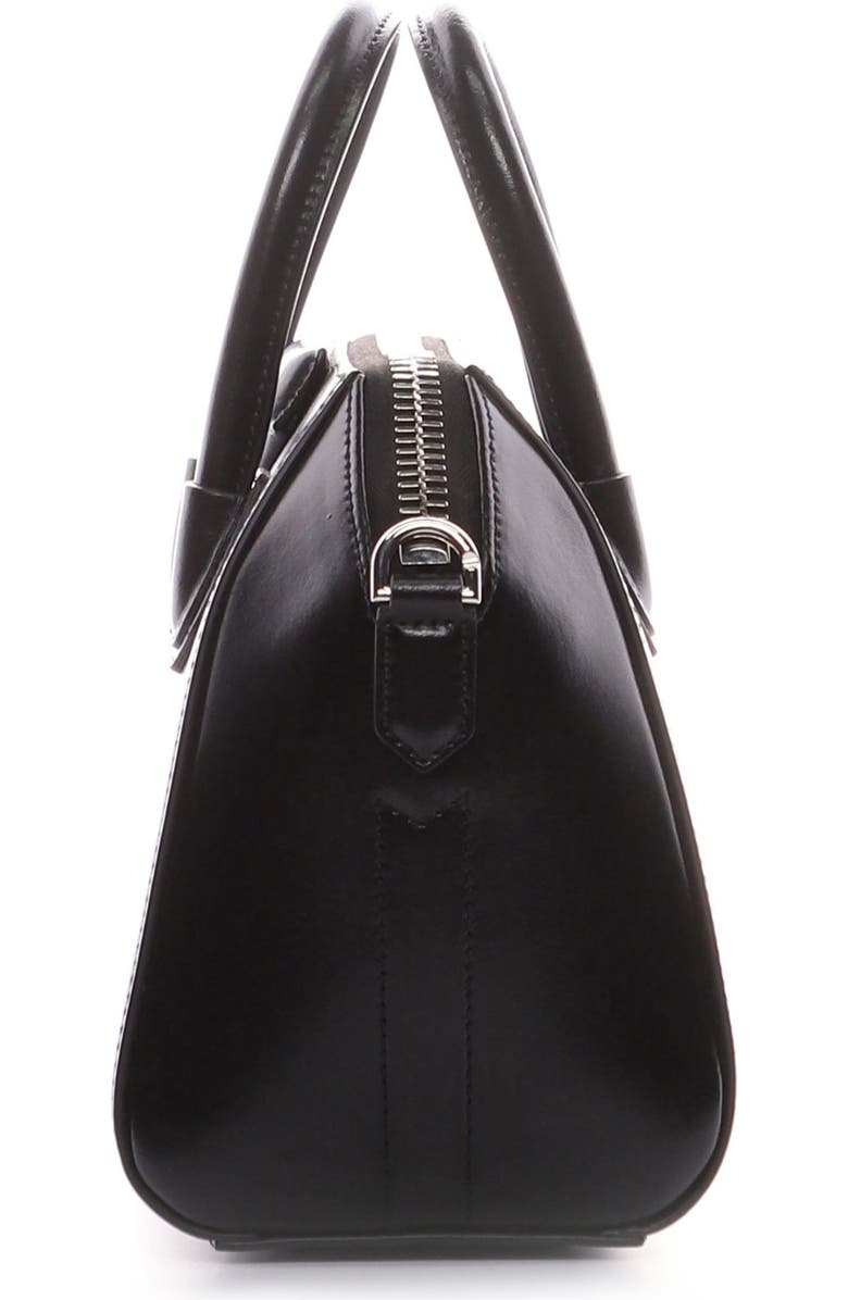 Givenchy Mini Antigona Box Leather Satchel, Alternate, color,