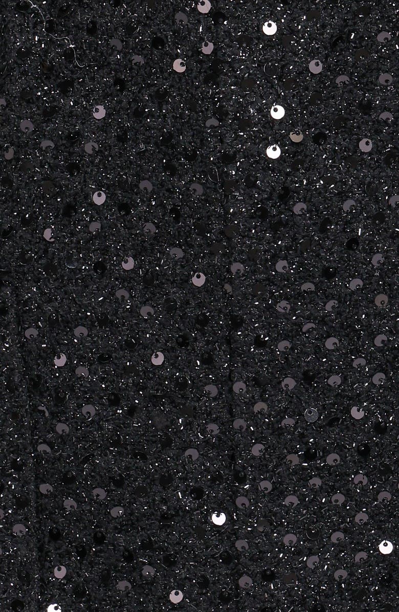 Petal & Pup Madeline Sequin Strapless Tweed Romper, Alternate, color,