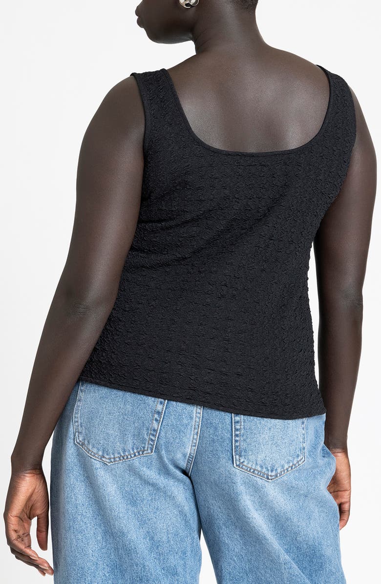 ELOQUII Textured Tank, Alternate, color,