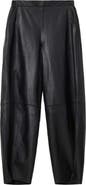 AllSaints Etta Barrel Leg Leather Pants