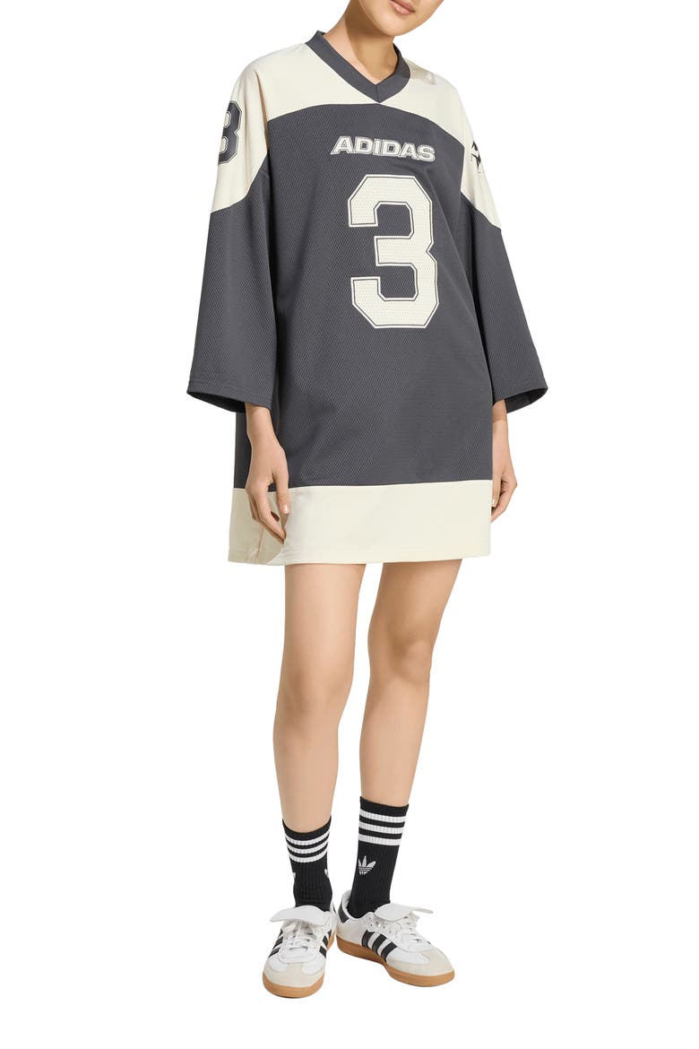 Hockey Jersey Dress, Main, color, UTILITY BLACK
