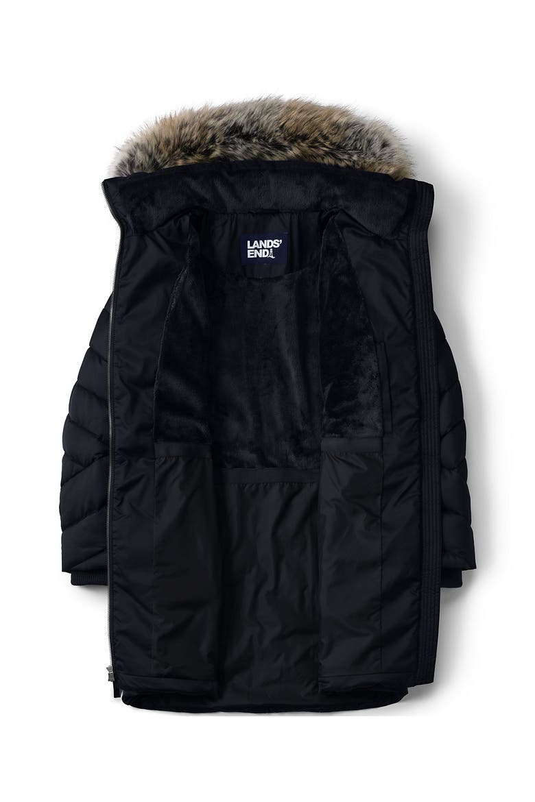 Plus Size Featherfree Cozy Fleece Lined Winter Coat, Alternate, color, Black