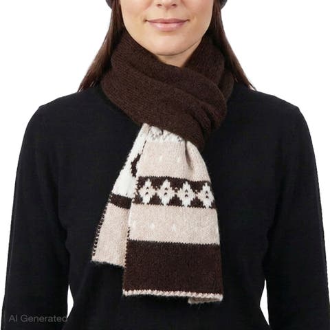 Heather Knit Ikat Scarf