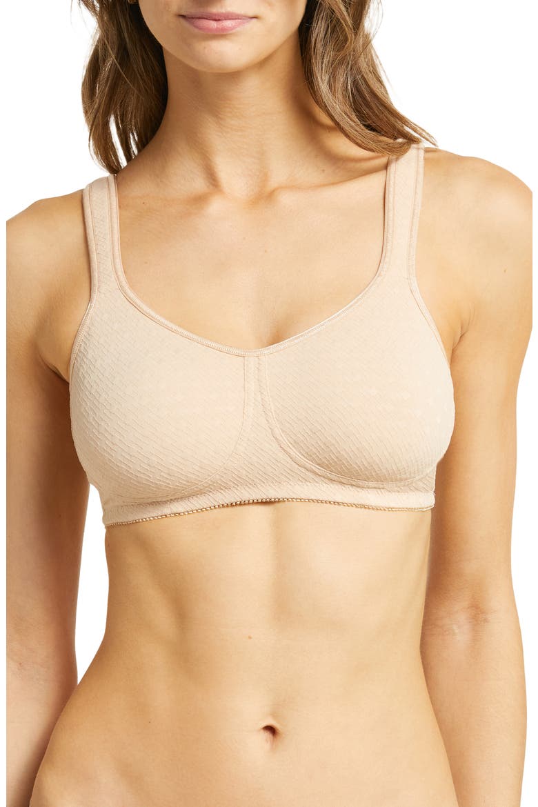 Tiana Wireless Pocketed Bra, Main, color, NUDE