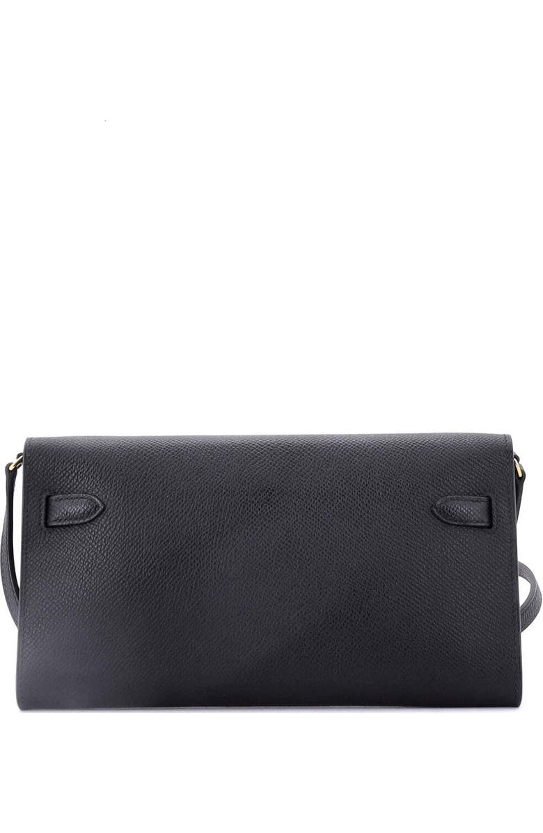Pre-Owned Hermes Kelly To Go Wallet Epsom, Alternate, color, Noir