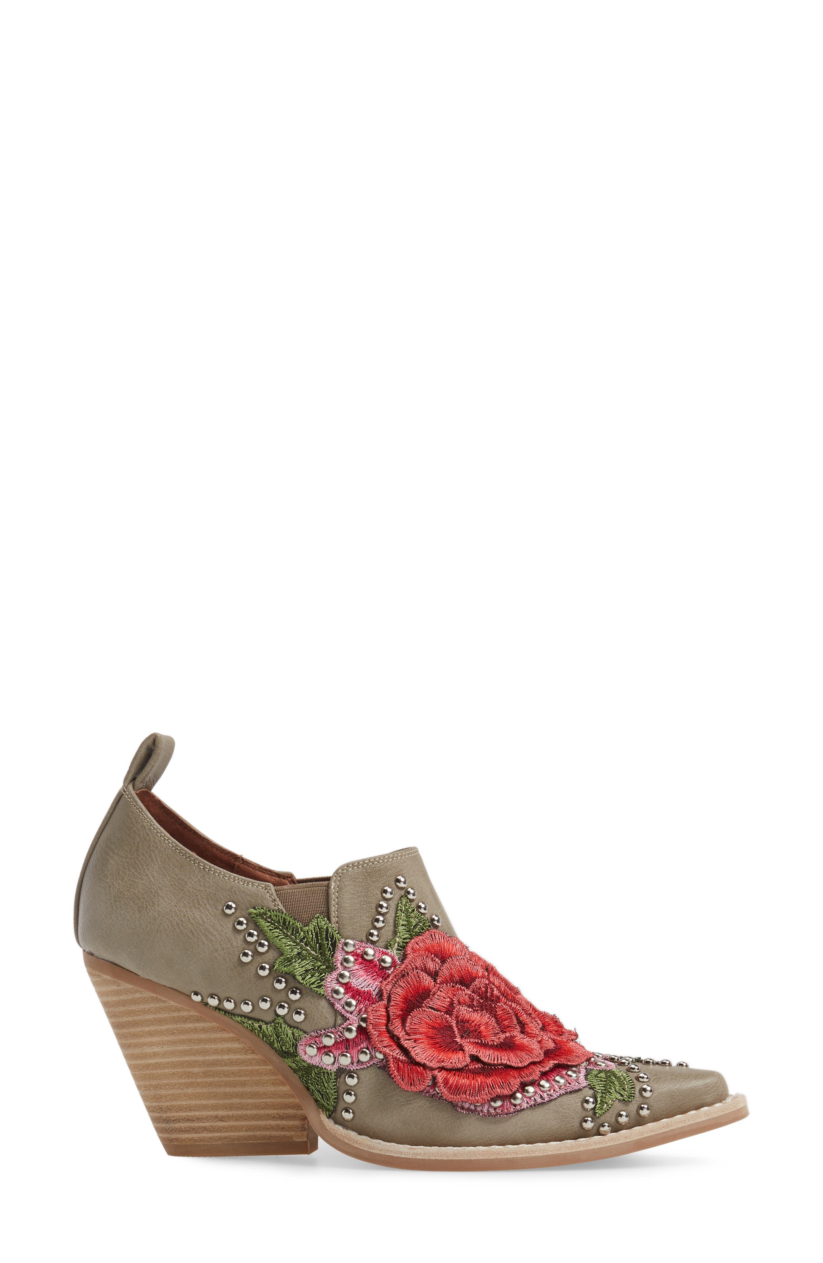 Jeffrey Campbell Roseola Studded Appliqué Bootie, Alternate, color, 