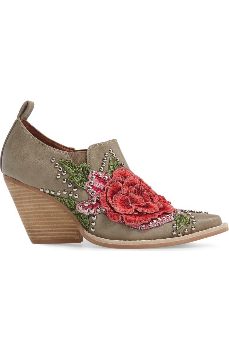 Jeffrey Campbell Roseola Studded Appliqué Bootie, Alternate, color,