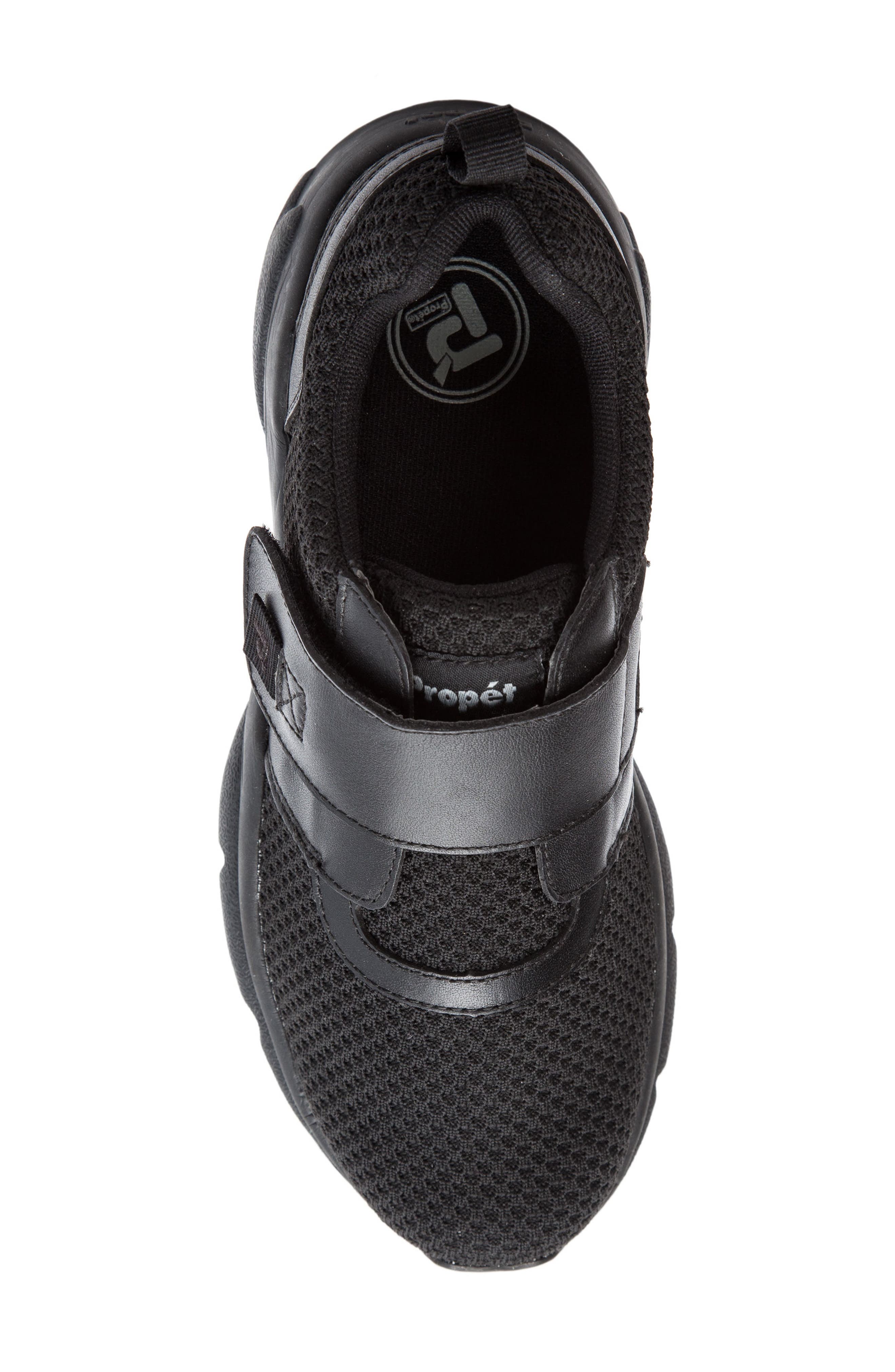Propét Stability X Strap Sneaker, Alternate, color, Black Fabric