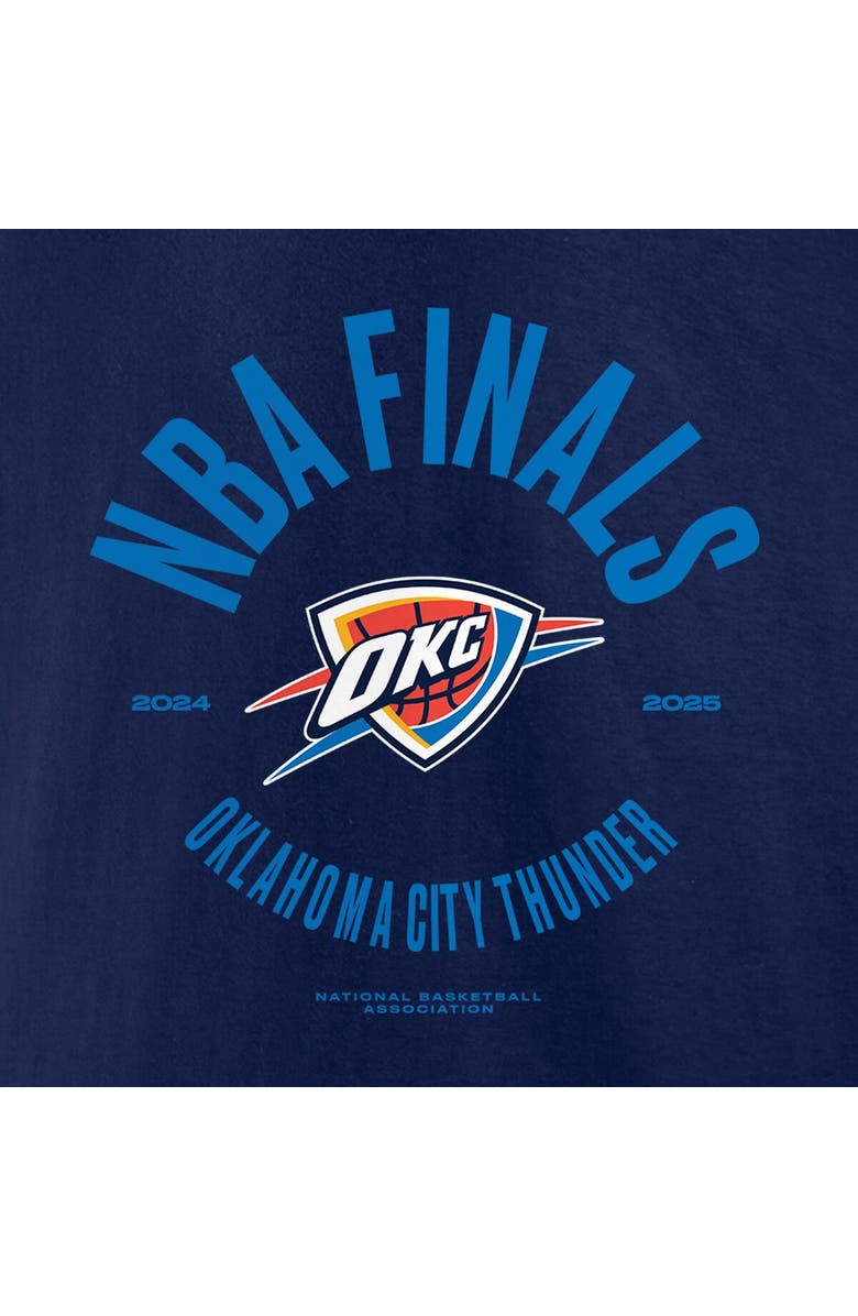 FANATICS Men's Fanatics  Navy Oklahoma City Thunder 2025 NBA Finals Charging Foul T-Shirt, Alternate, color, 