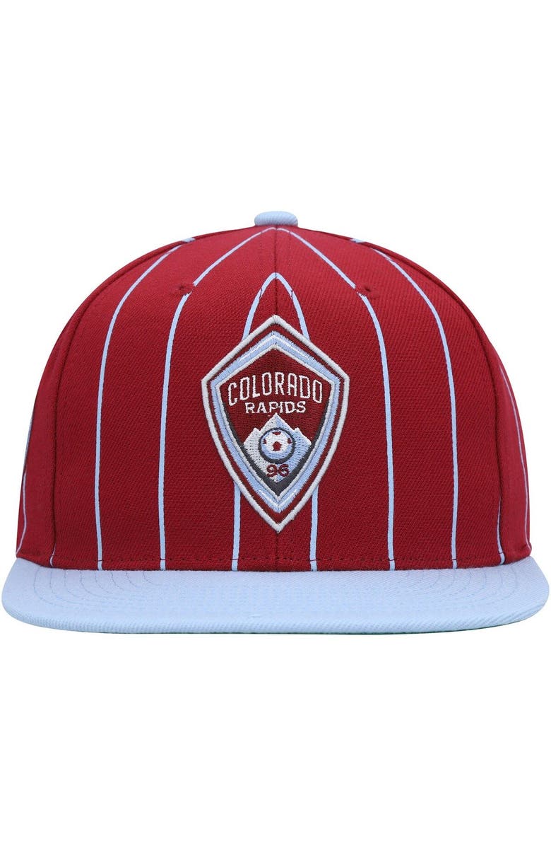 Mitchell & Ness Men's Mitchell & Ness Red Colorado Rapids Team Pin Snapback Hat, Alternate, color, Red