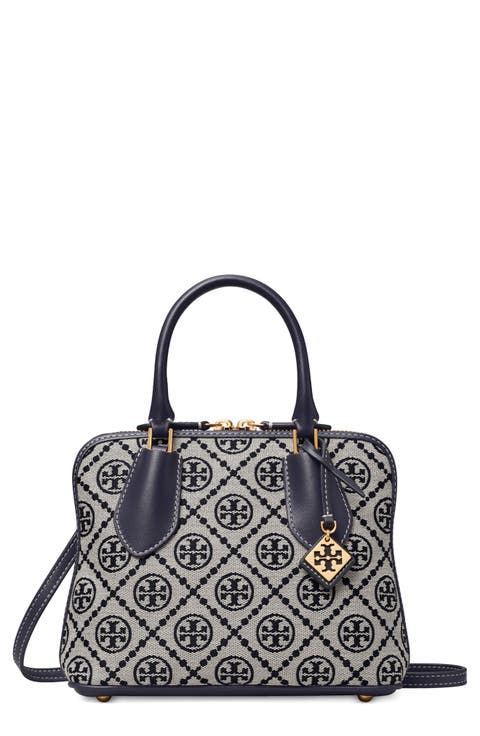 Mini T Monogram Jacquard Swing Crossbody Bag