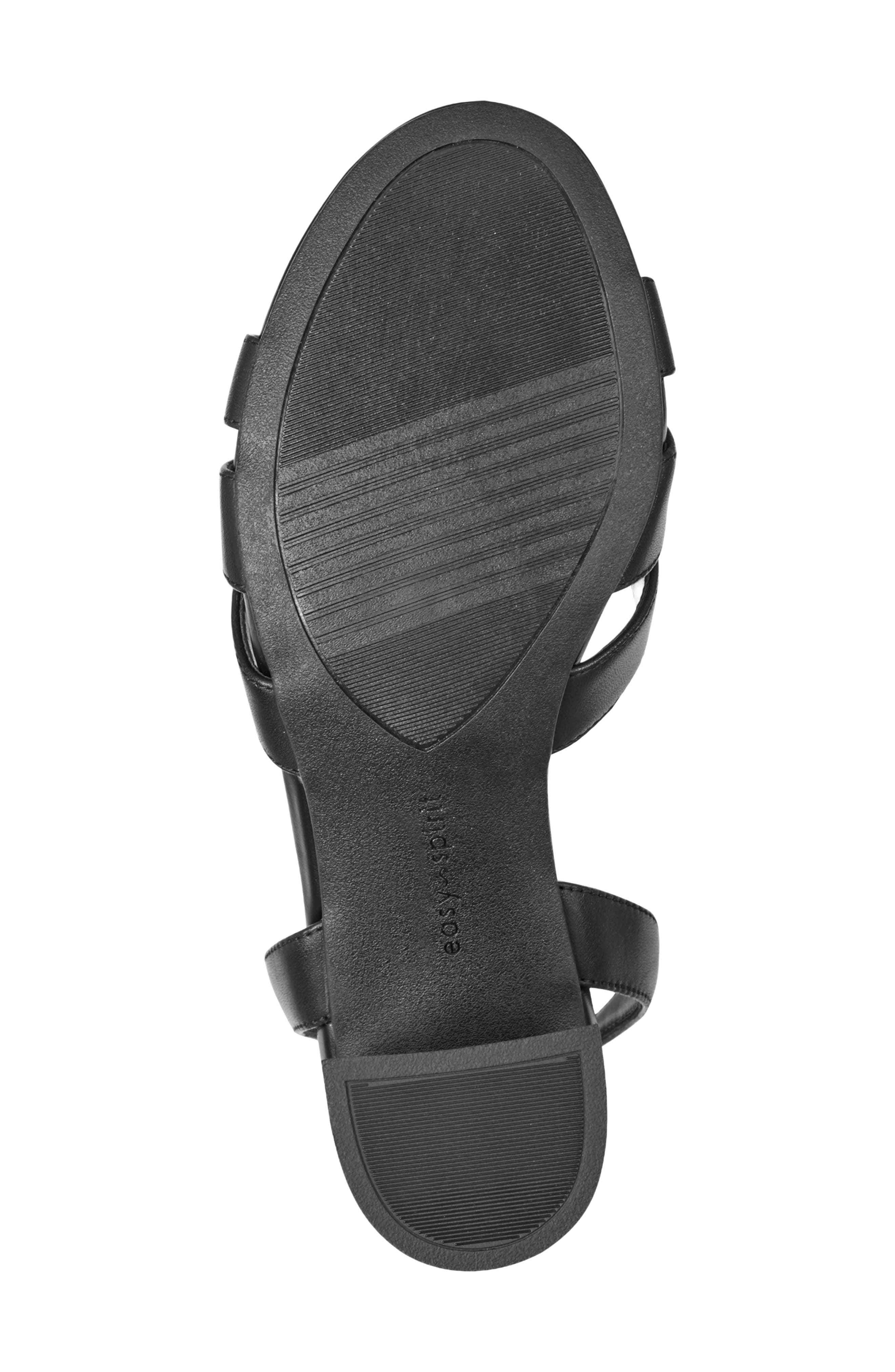 Easy Spirit Delicia Ankle Strap Sandal, Alternate, color, Black