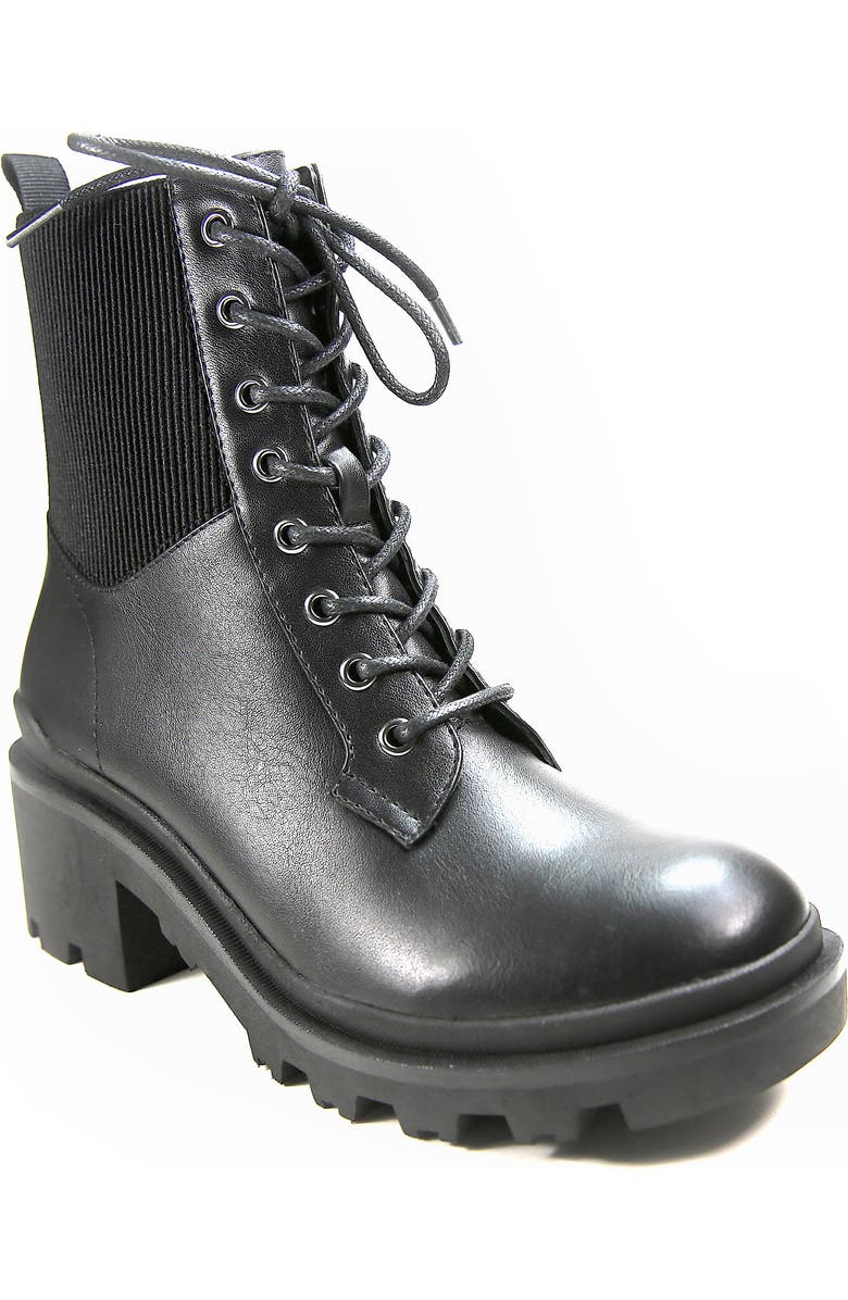 B*O*G COLLECTIVE B.O.G. Collective Seneca Faux Leather Combat Boot, Main, color,