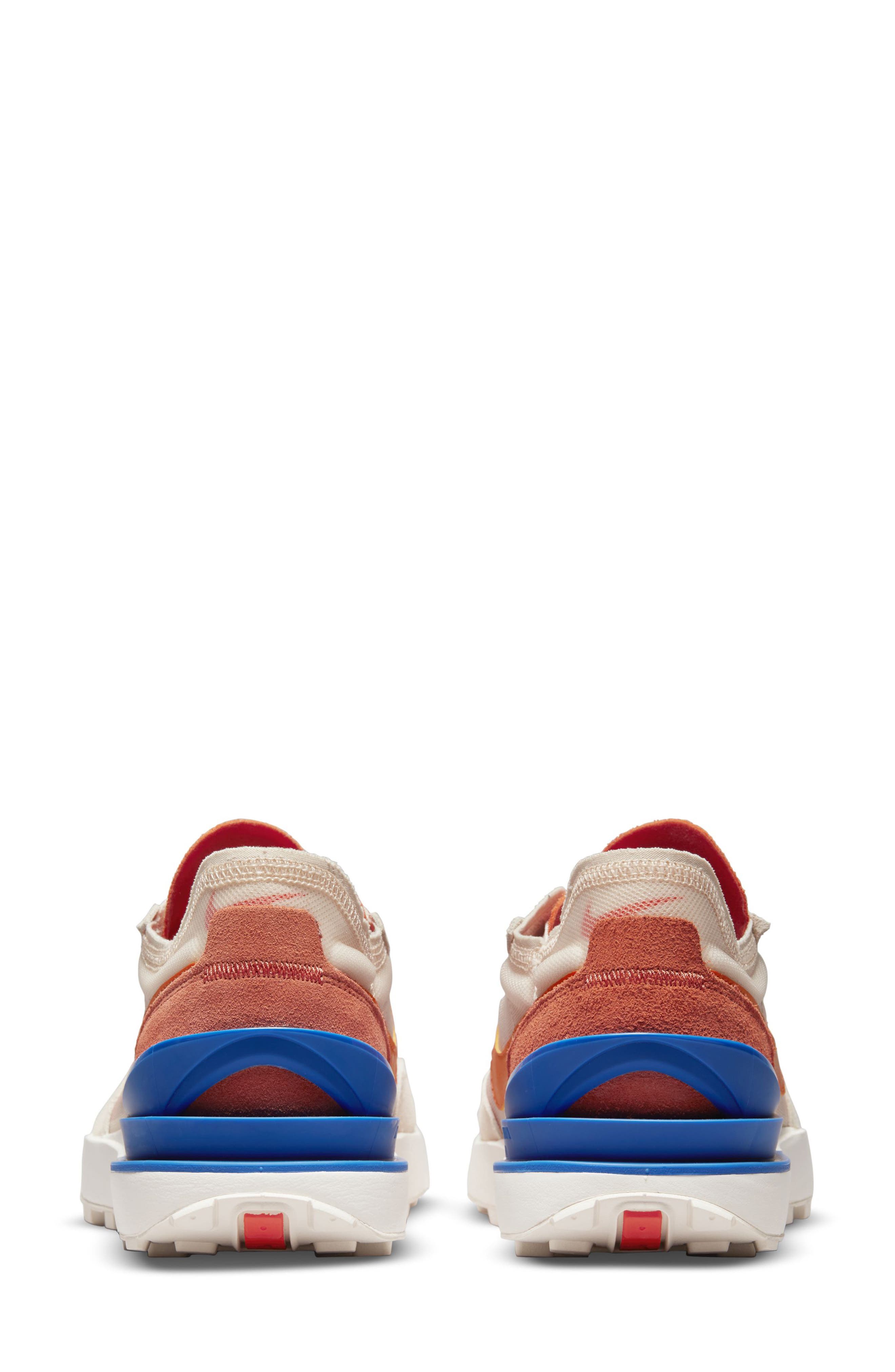 Nike Waffle One Sneaker, Alternate, color, Pearl White/ Orange