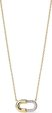 Ana Luisa Black Mini Micropavé Necklace