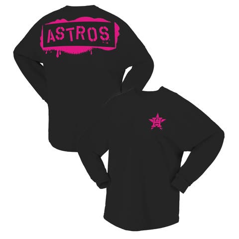 Women's Fanatics  Black Houston Astros Neon Jersey Long Sleeve T-Shirt