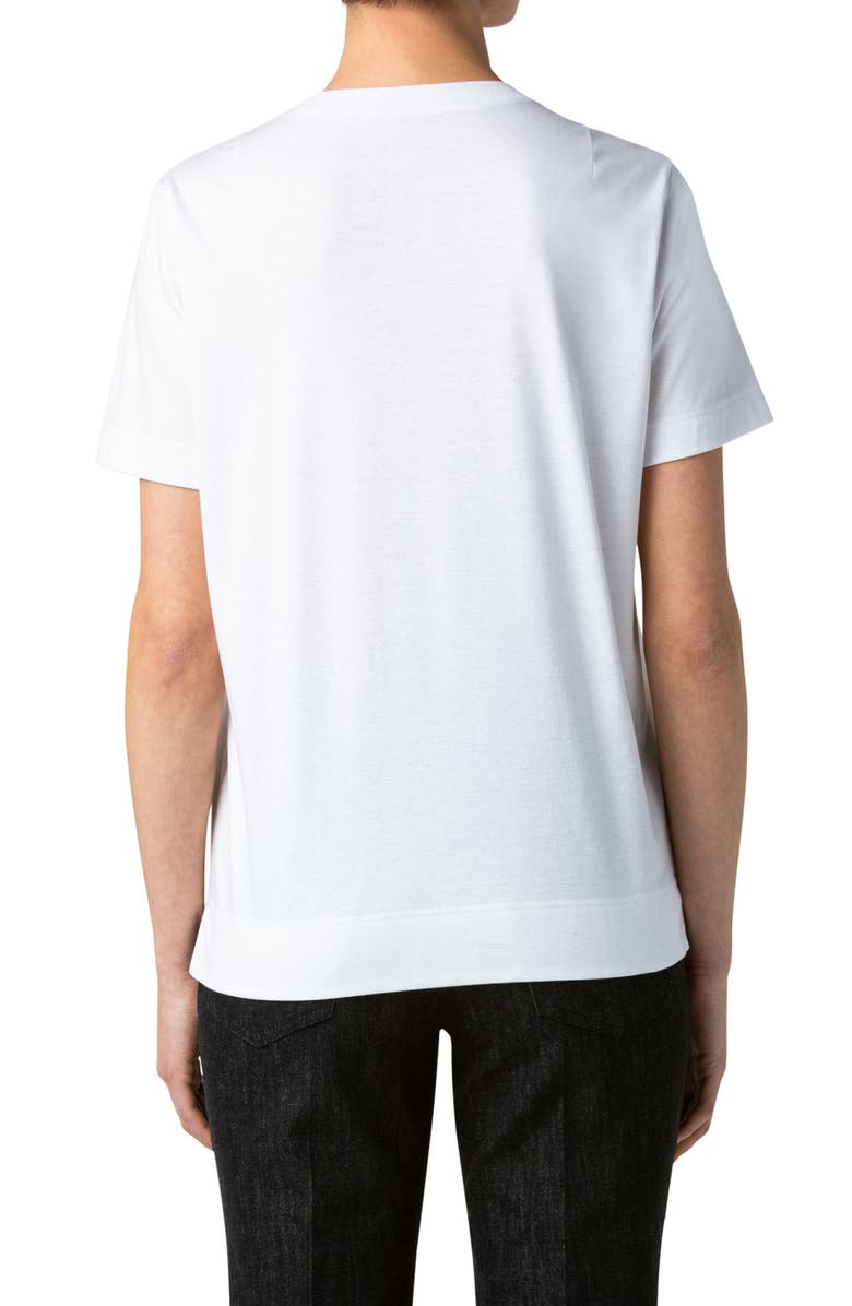 Akris Sheer Inset Jersey T-Shirt, Alternate, color,