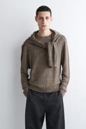 COS Knitted Linen Crew-Neck Sweater