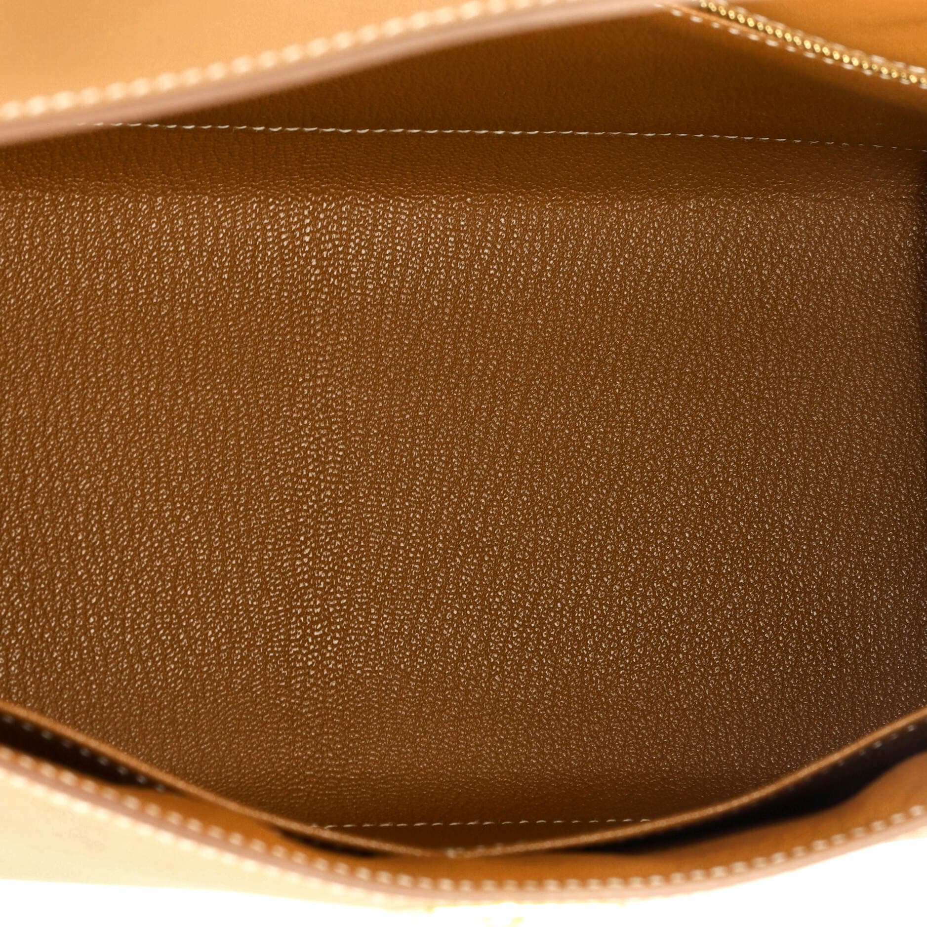 Pre-Owned Hermes Kelly Handbag Brown Epsom with Gold Hardware 28, Alternate, color, 