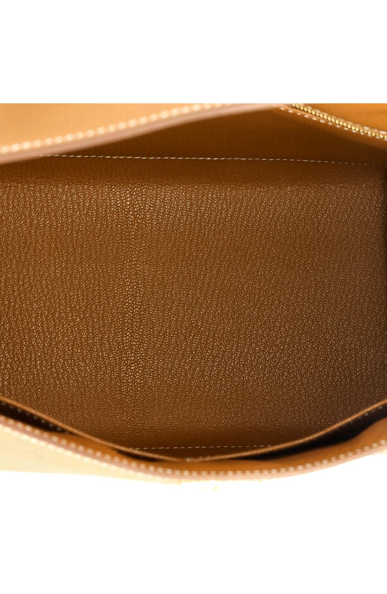 Pre-Owned Hermes Kelly Handbag Brown Epsom with Gold Hardware 28, Alternate, color,