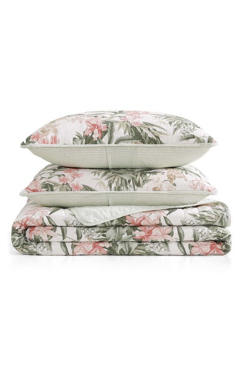 Island Orchid Quilt & Sham Set