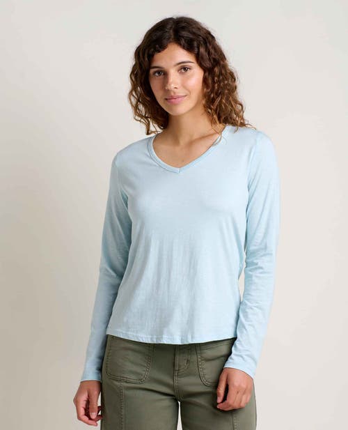 Toad And Co Toad & Co Marley Long Sleeve V-neck Tee In Blue