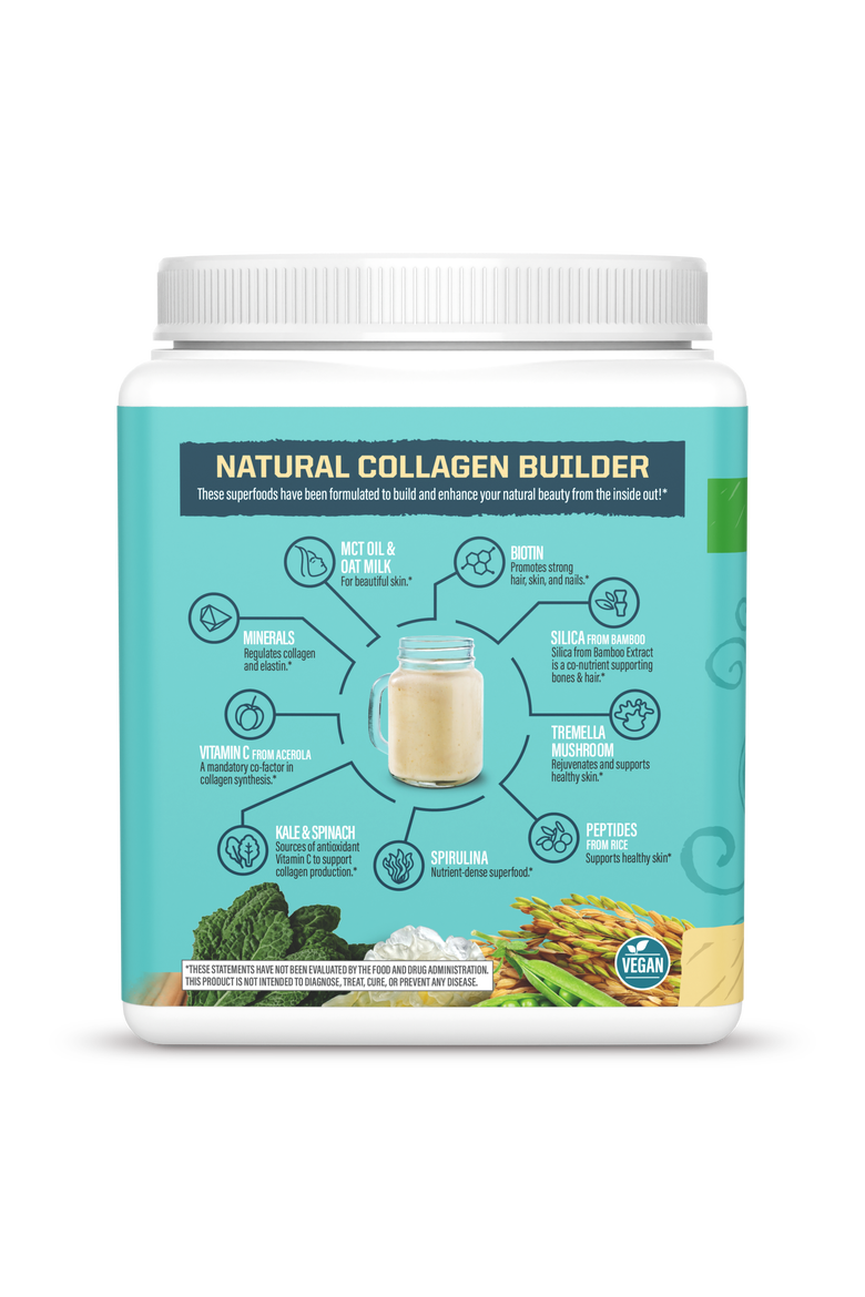 Organic Collagen Building Protein Peptides Powder, Tahitian Vanilla, 495gm, Alternate, color, No Color