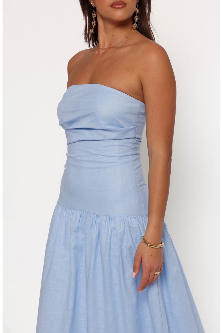 Stella Strapless Maxi Dress, Alternate, color, CORNFLOWER