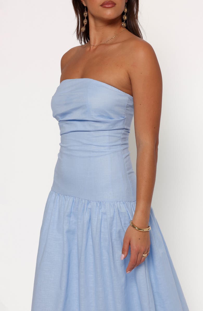 Petal & Pup Stella Strapless Maxi Dress, Alternate, color, Cornflower