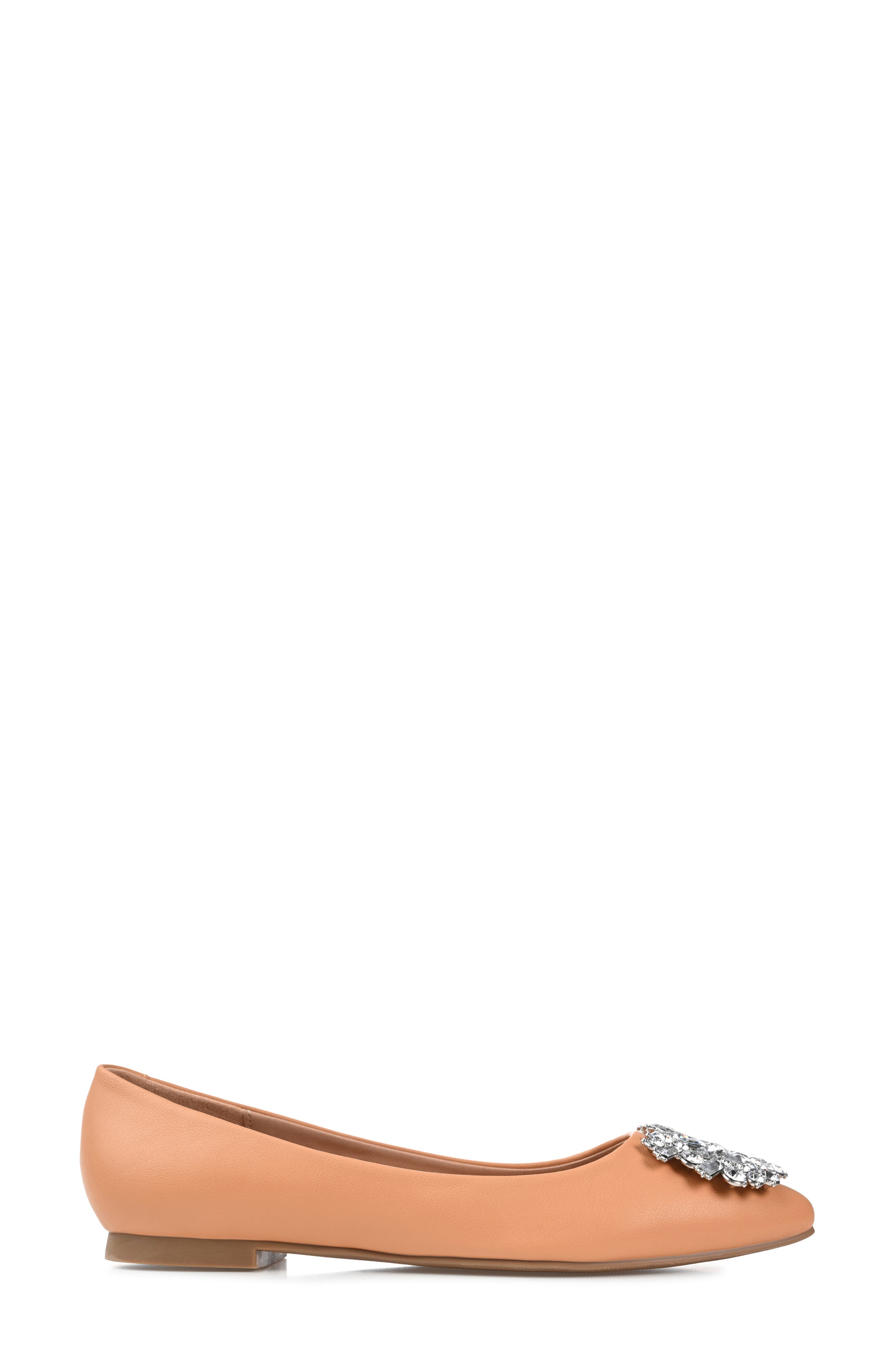 JOURNEE Renzo Embellished Flat, Alternate, color, TAN