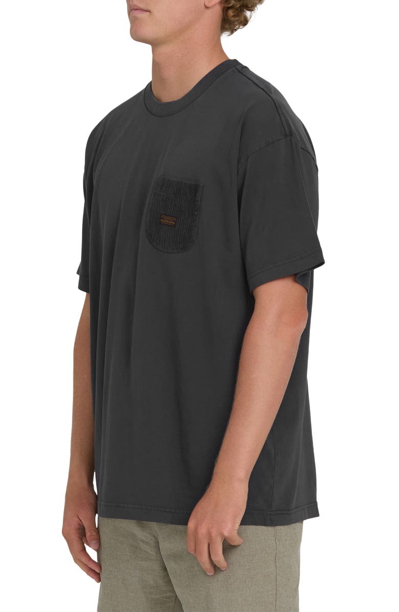 Billabong Brunswick Garage Oversize Cotton Pocket T-Shirt, Alternate, color, Washed Black