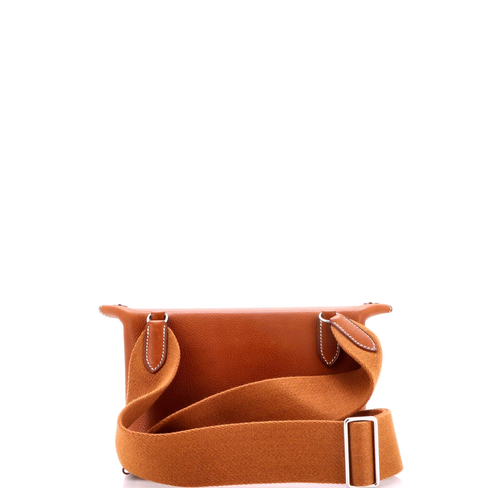 Pre-Owned Hermes Videpoches Bag Barenia Faubourg, Alternate, color, Fauve