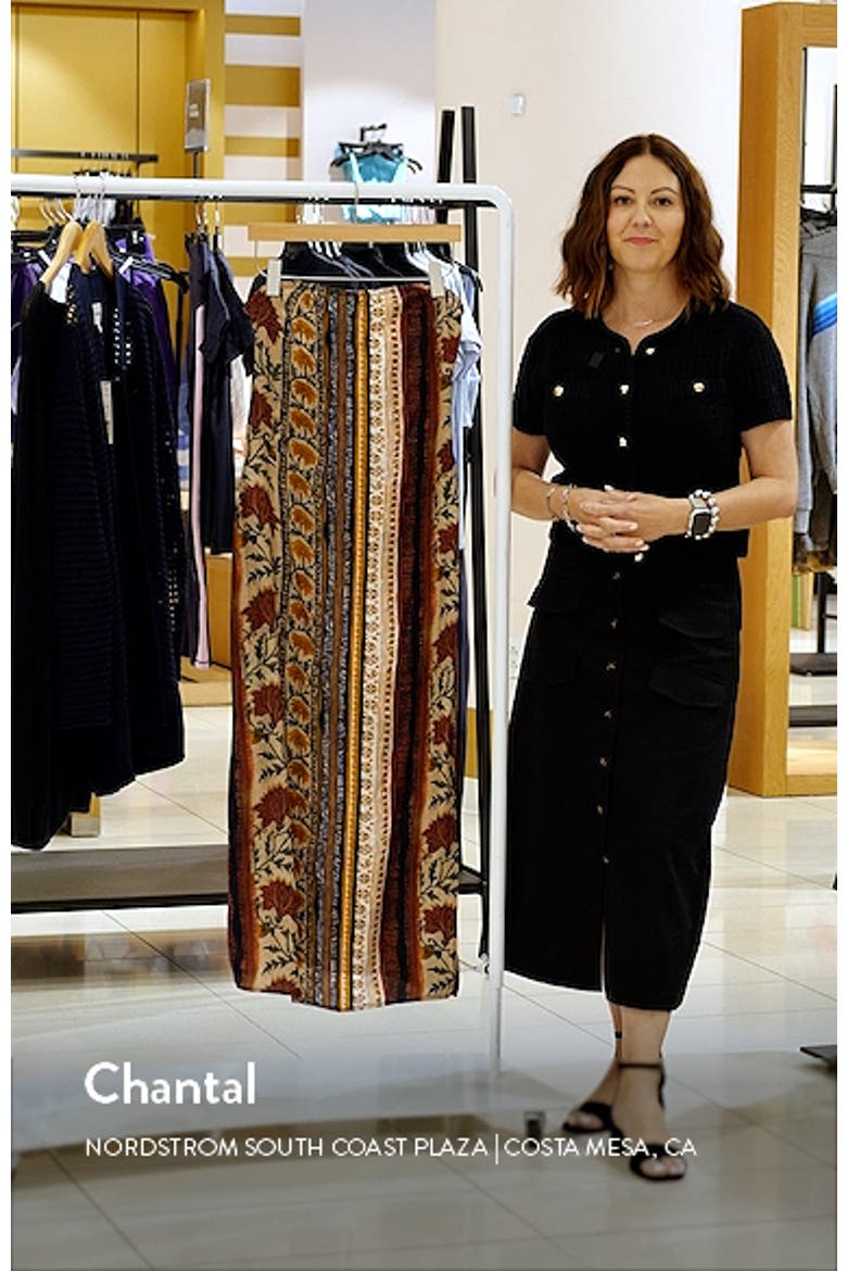 Mixed Stripe Strapless Tie Back Maxi Dress video