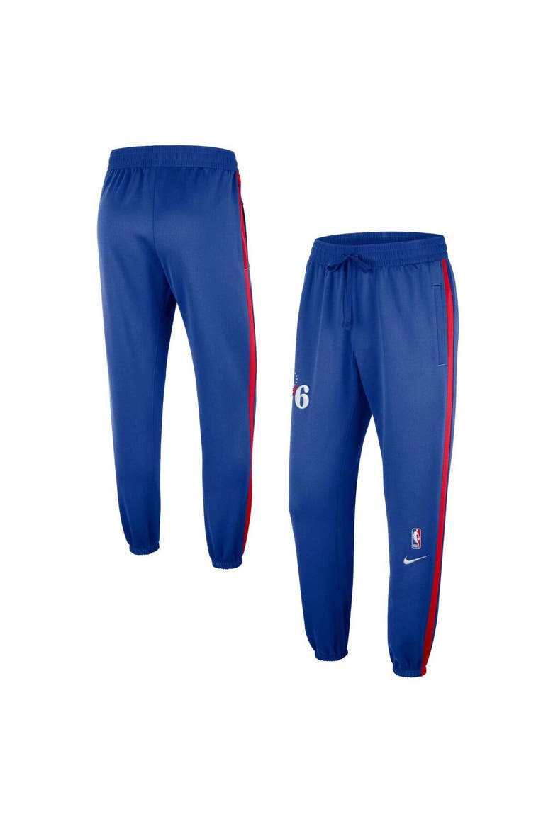 Men's Nike Royal Philadelphia 76ers Authentic Showtime Performance Pants, Main, color, Royal