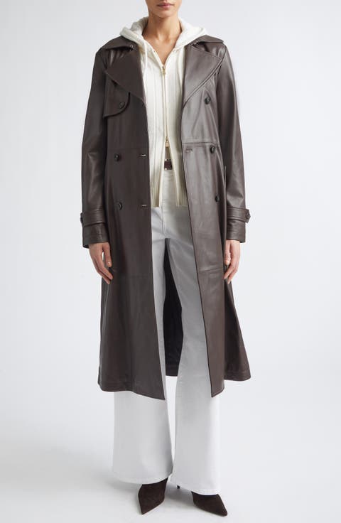 Leather Trench Coat