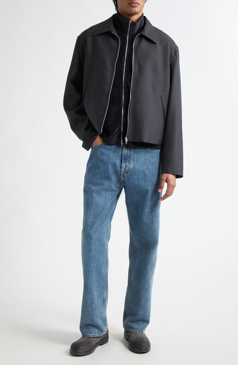 OUR LEGACY Boxy Mini Wool Jacket, Alternate, color, Premium Charcoal Office Wool