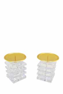 R16 HOME Rococo Candle Sticks - Set of 2