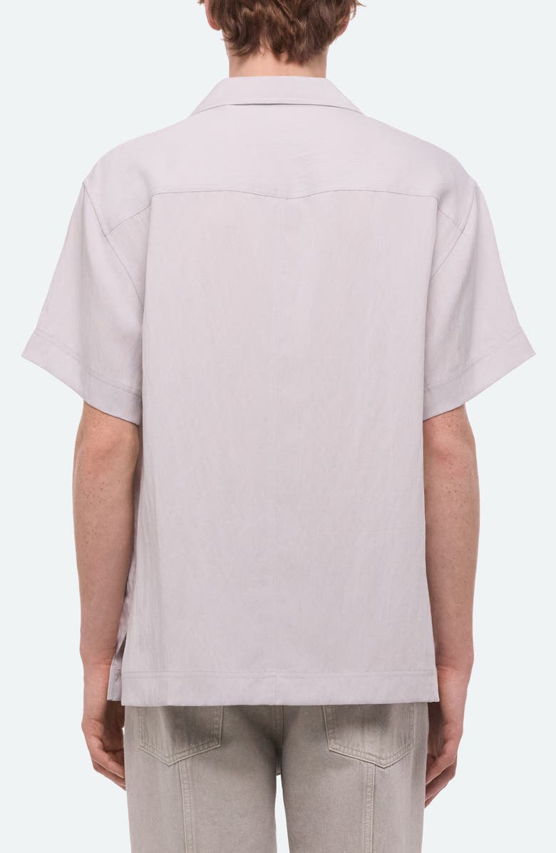 Helmut Lang Solid Camp Shirt, Alternate, color, Ice