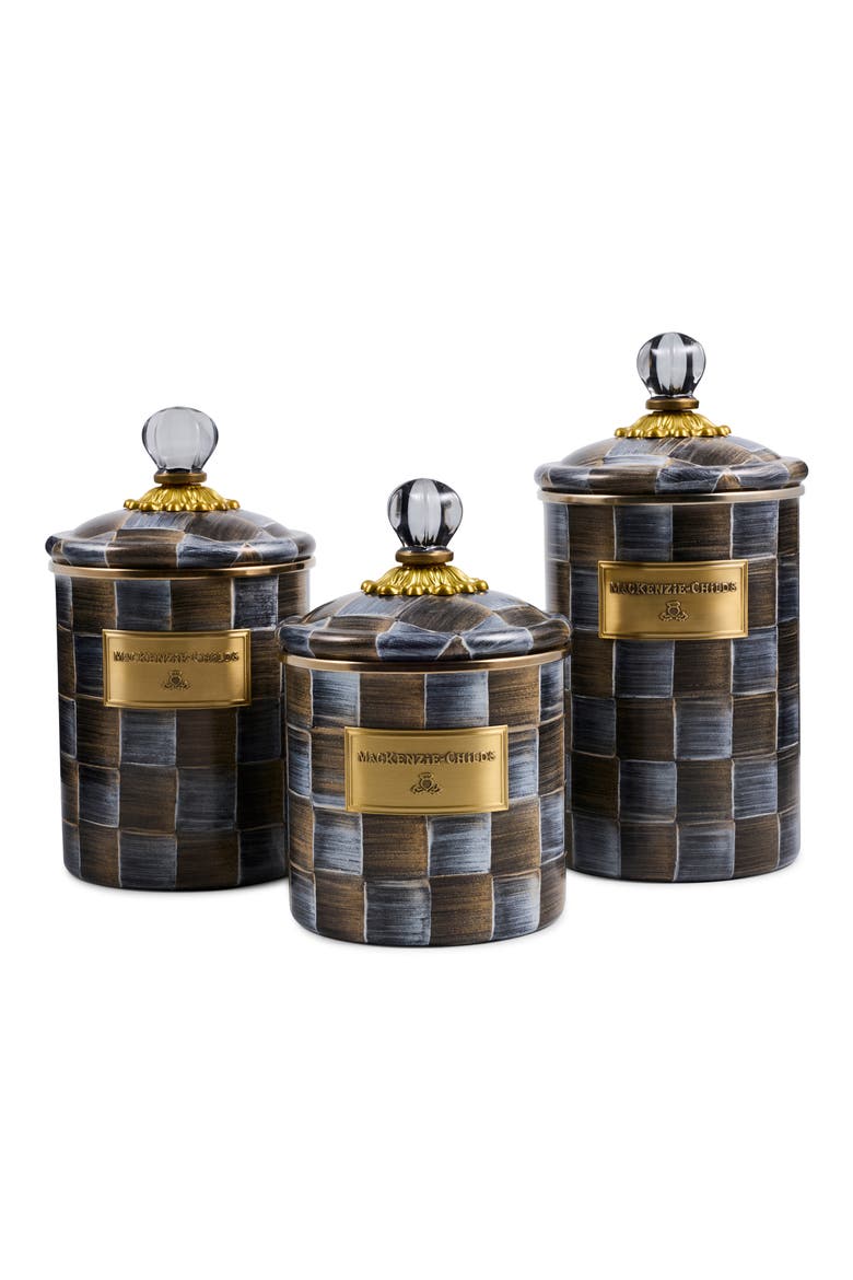 Sophisticheck Small Canister, Alternate, color, BROWN