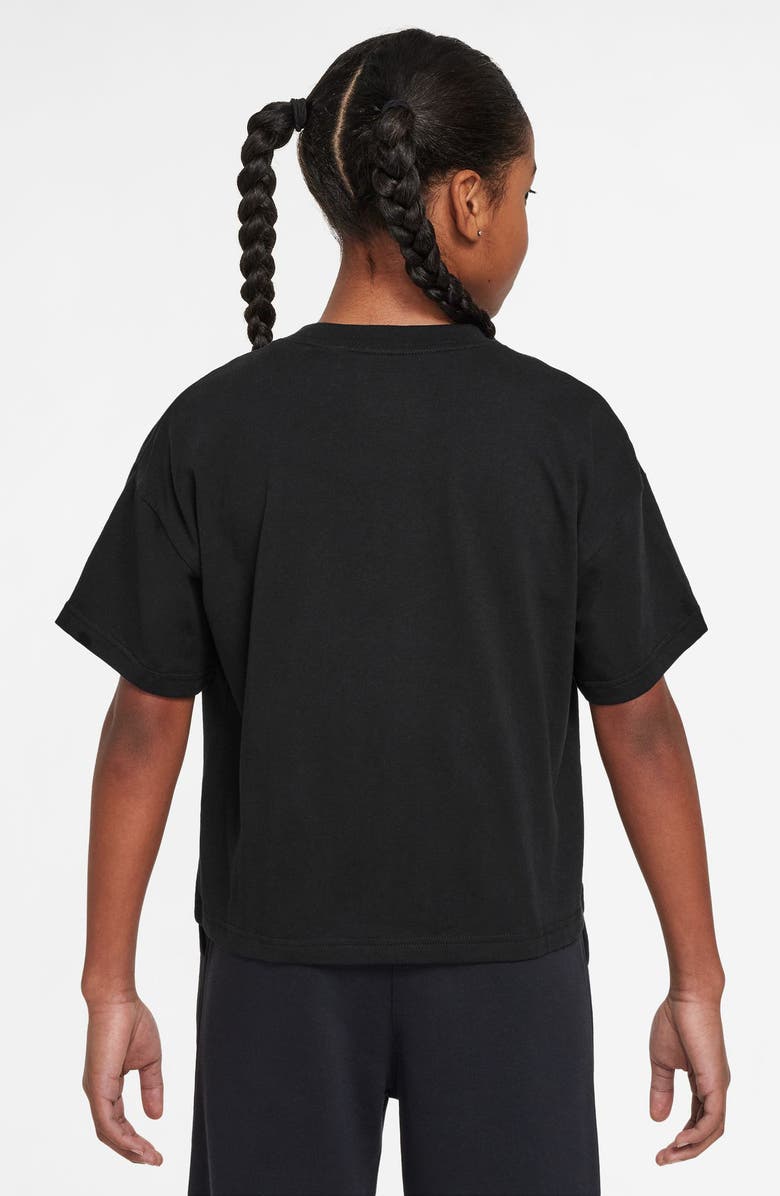 Nike Kids' Doodle Cotton Graphic T-Shirt, Alternate, color, Black