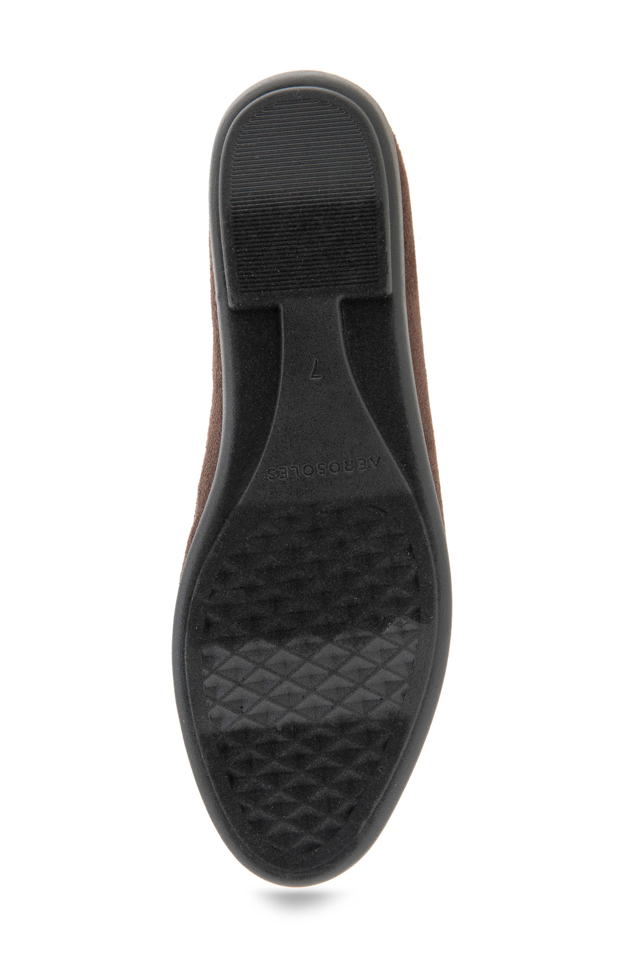 Aerosoles Bentley Ballet Flat, Alternate, color, Java Faux Suede