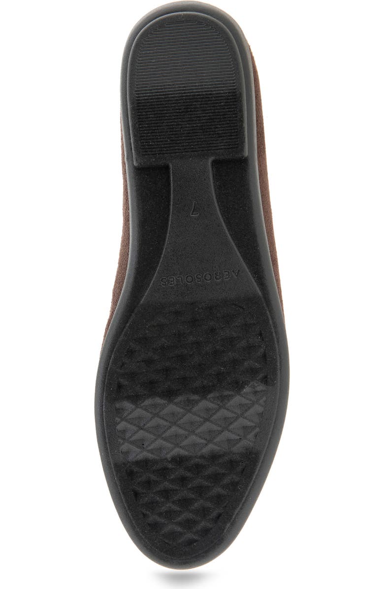 Aerosoles Bentley Ballet Flat, Alternate, color, Java Faux Suede