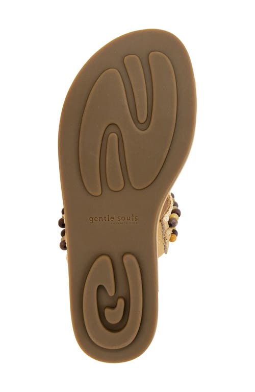 Shop Gentle Souls By Kenneth Cole Gentle Souls Lentini Toe Loop Sandal In Tan Leather