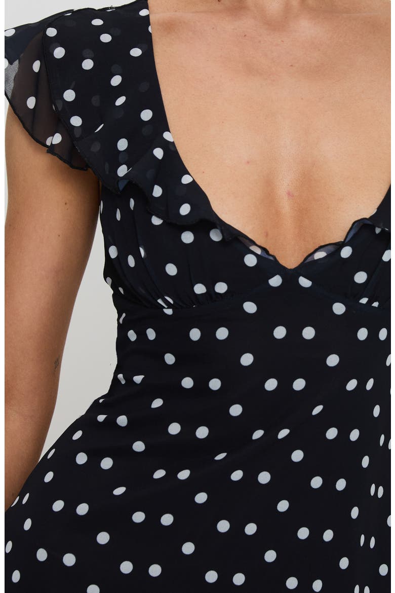 I Guess So Polka Dot Minidress, Alternate, color, BLACK POLKA DOT