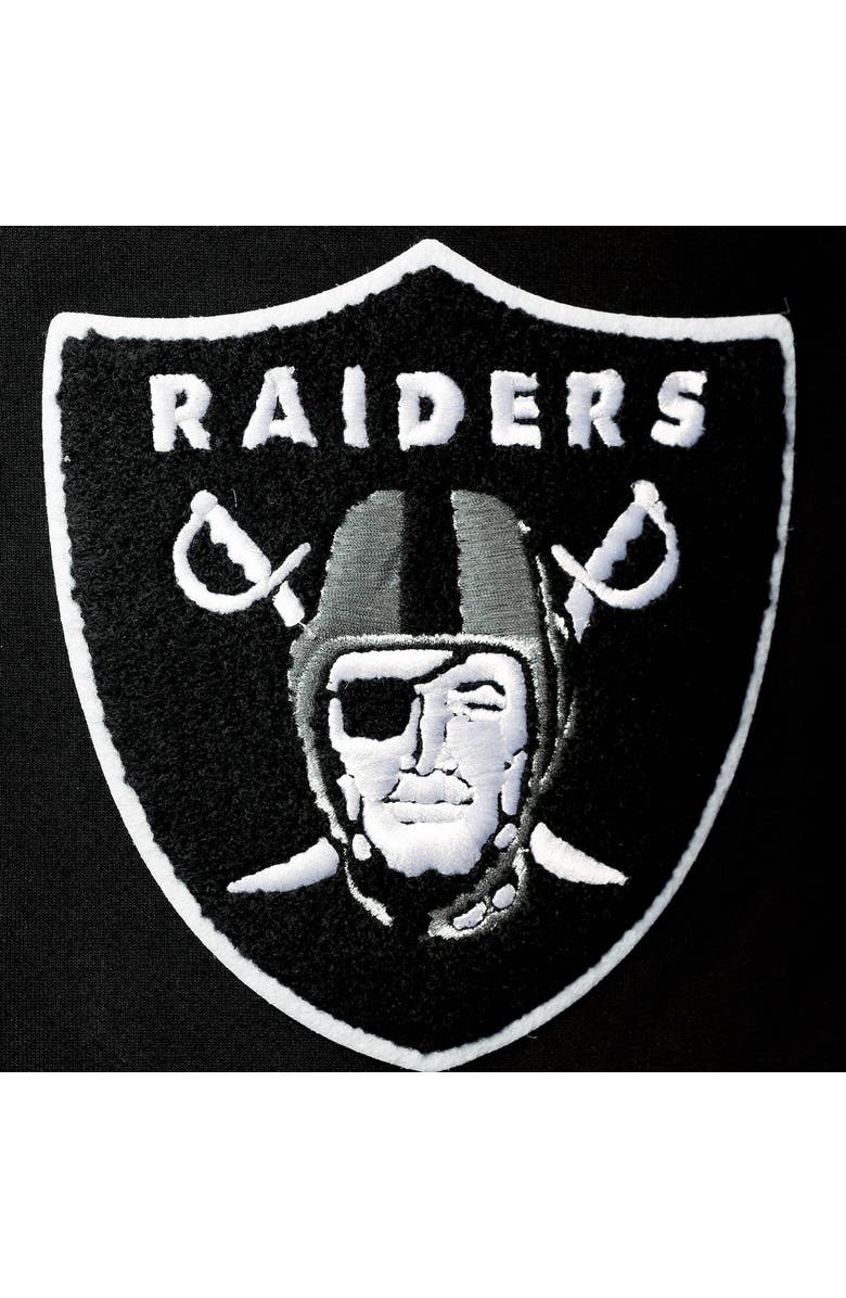 PRO STANDARD Men's Pro Standard Black Las Vegas Raiders 4-Hit Full-Zip Hoodie, Alternate, color, 