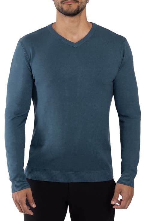 V-Neck Rib Knit Sweater