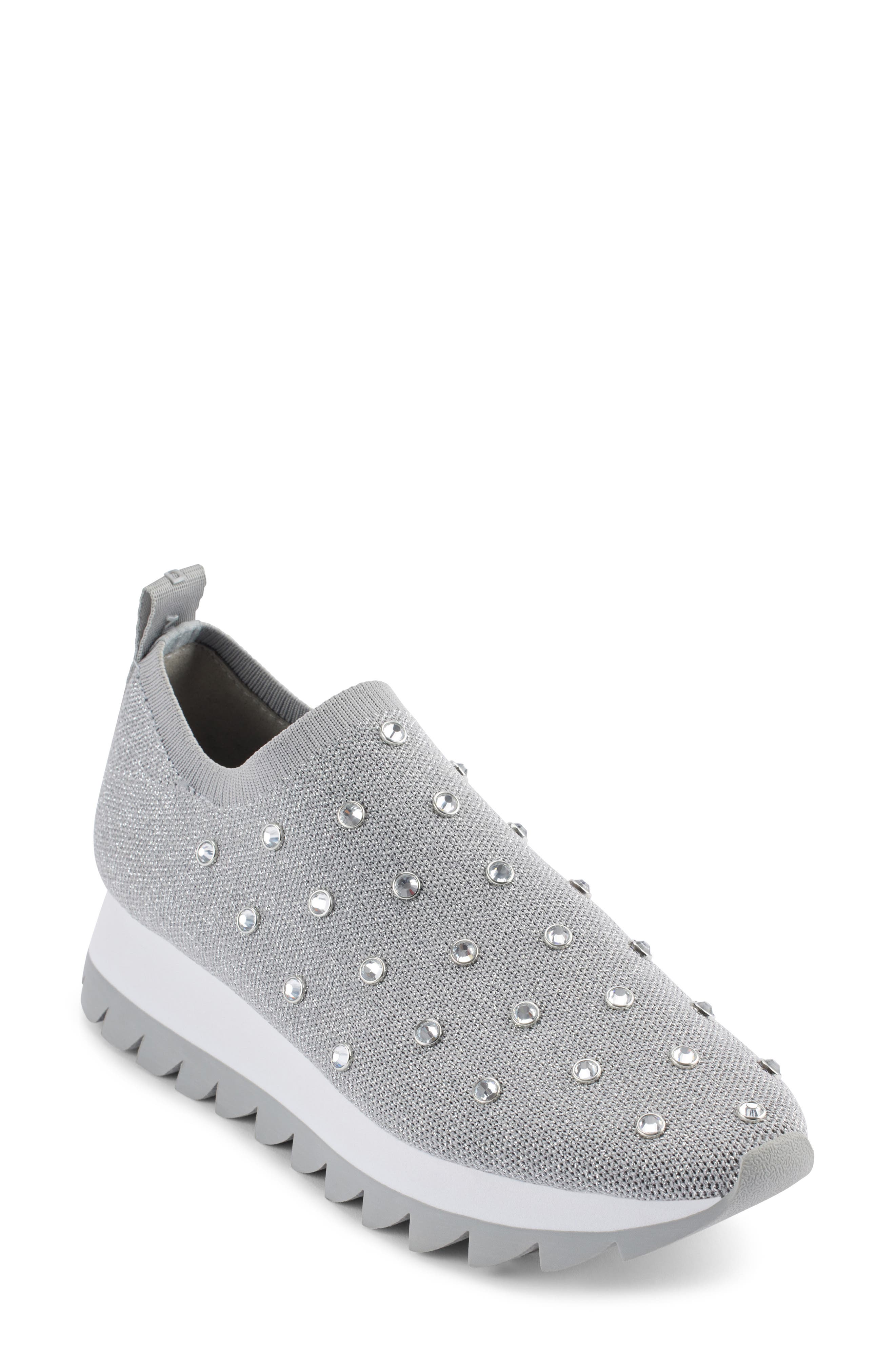 Abbott Knit Sneaker, Main, color, NICKEL